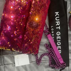 Kurt Geiger Sequin Pink NWT