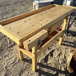 Osborne Legacy Workbench with Double Vice Grips and Storage Drawer