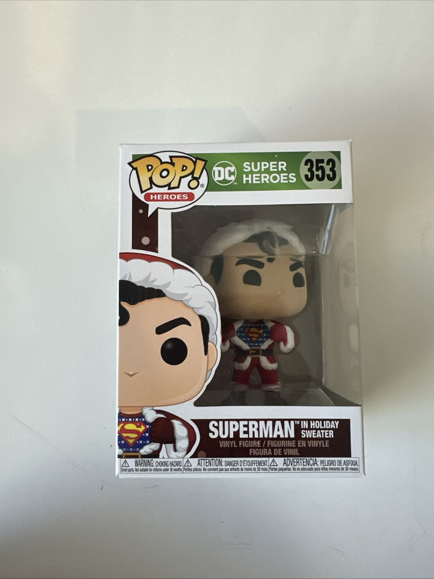 Funko Pop! Heroes DC Super Heroes Superman in Holiday Sweater 353
