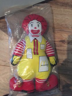 Vintage Ronald McDonald 1984 stuffed doll