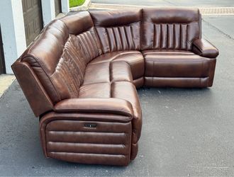 Sofa/Couch Sectional - Electric Recliners - Brown - Delivery Available 🚛