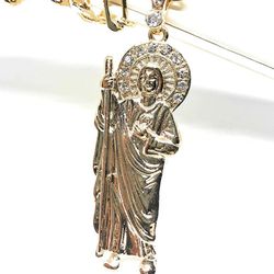 Gold Plated Saint Jude And Chain
