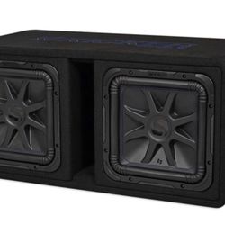 New 2 12” KICKER L7s Subwoofers With Ported Box