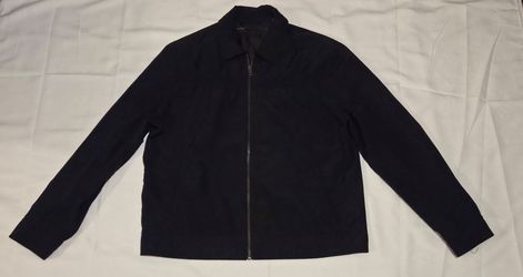 Perry Ellis Black Zip-Up Jacket Large