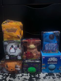 Novelty Squishy Toy Bundle – 7 Items