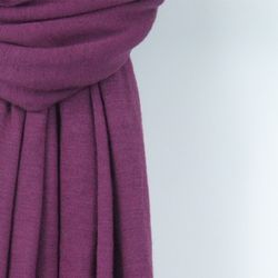 Womens Plum Purple Premium Jersey Hijab