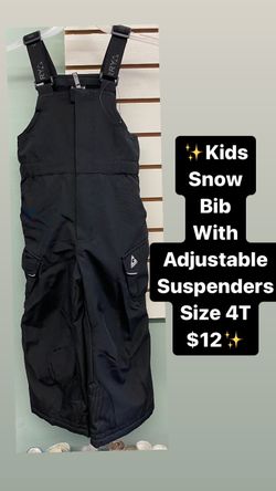 Kids Snow bib with adjustable suspenders
