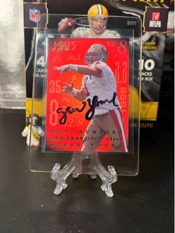 Steve Young autographed card - limited edition /10 - 1995 fleer signed