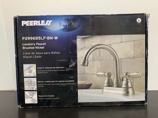 Lavatory Faucet Llave de Agua para Baños Grifería Peerles P299685LF-BN-W