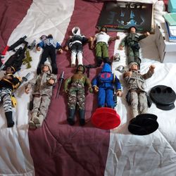 9 GI Joe Figures With Accessories