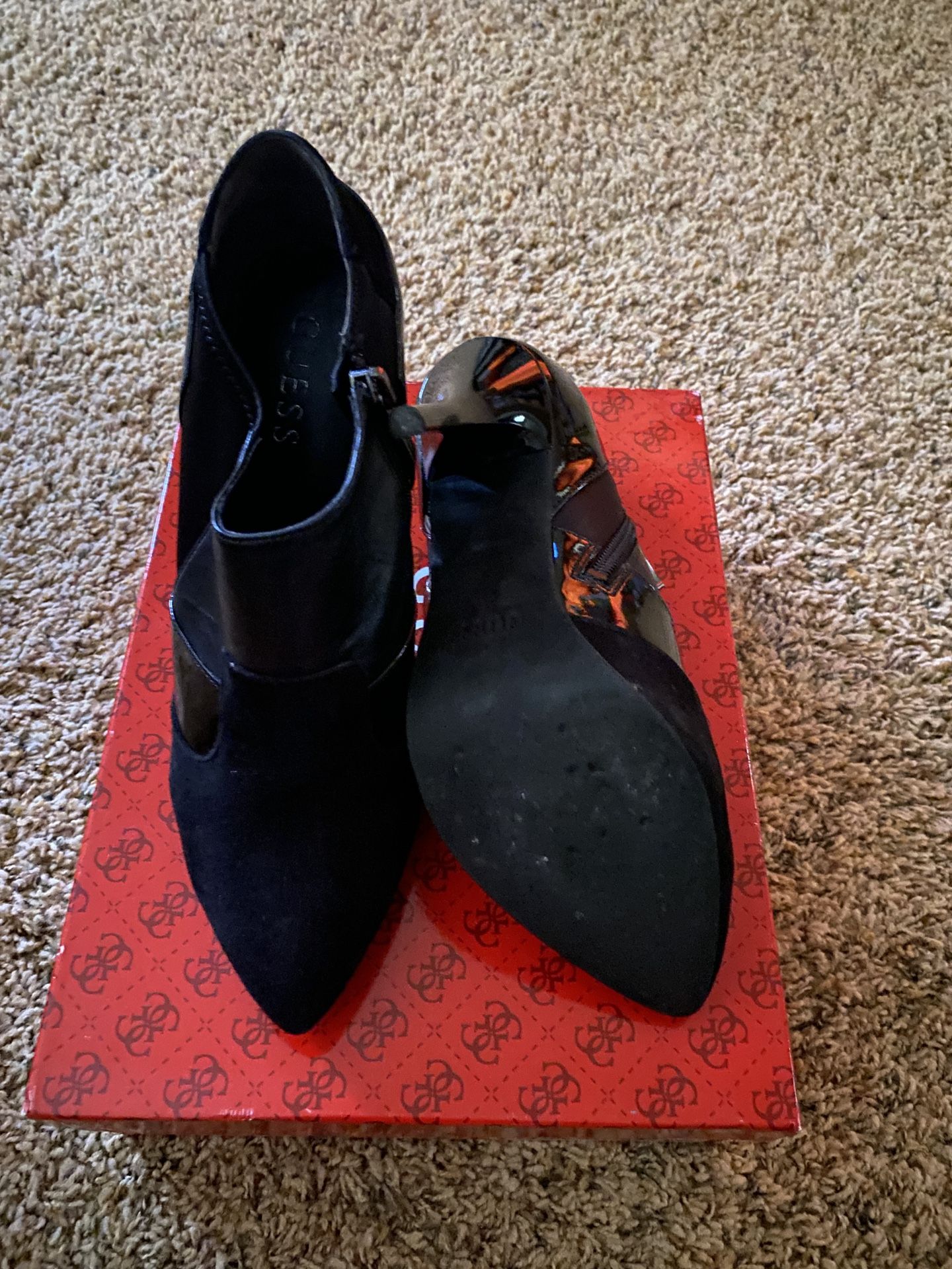 Guess Ankle Black Boots 8.5