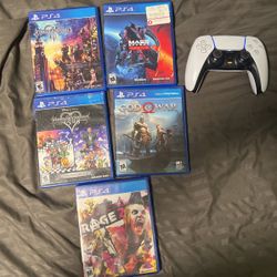 PS4 Games And Ps5  Controller (READ DESCRIPTION)