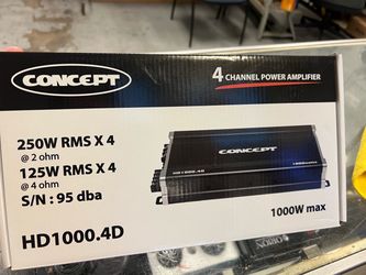 Concept HD1000.4D 4-Channel Car Amplifier