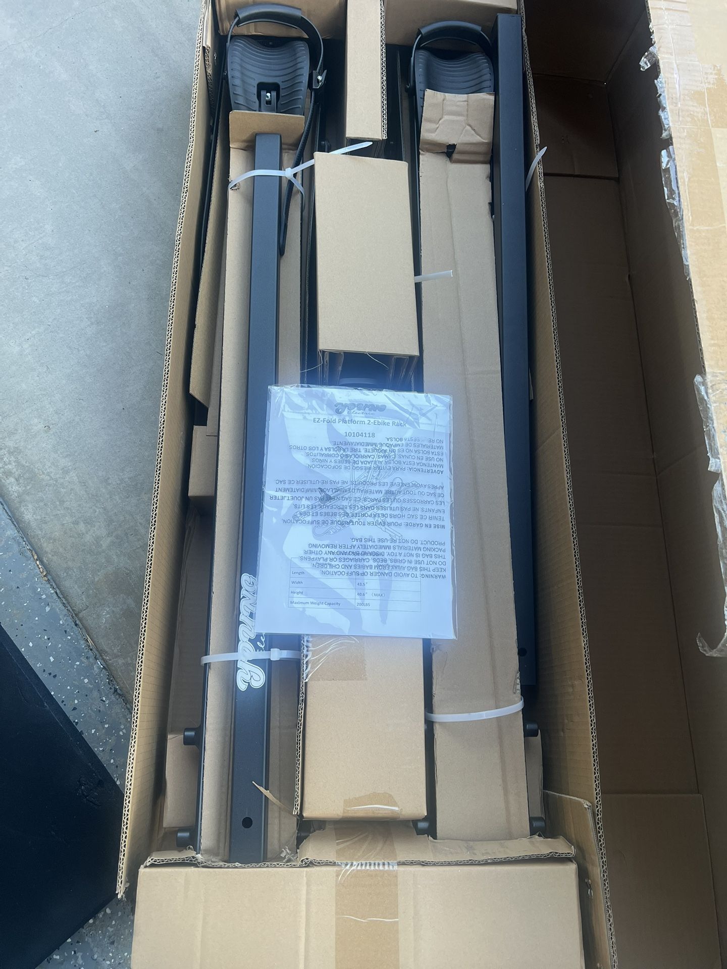 Young EZ-Fold Platform 2-E-bike Rack