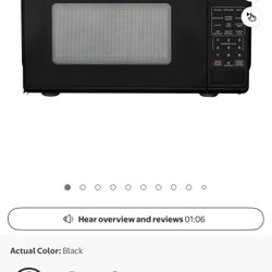 Mainstays 0.7 Cu ft Countertop Microwave Oven, 700 Watts, Black
