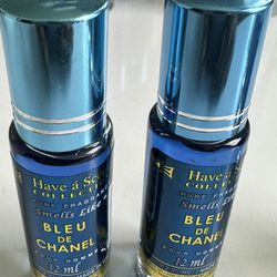 Lot Of 2 Bleu By Y.Z.Y Inc. Roll-On Oil Perfume For Men 12 ML Pour Homme  Fragrance for Sale in Norcross, GA - OfferUp