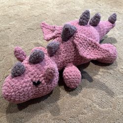 New Handmade Crocheted Dragon