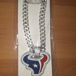 Houston Texans Rhinestone Pendant Necklace