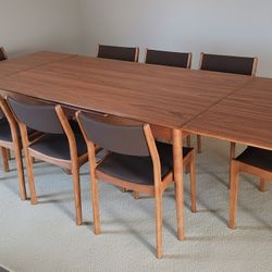 Vintage Teak Dining Table & Chairs