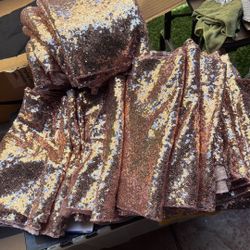 Rose Gold Sequins Table Runners