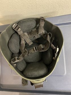 Airsoft helmet with attachment