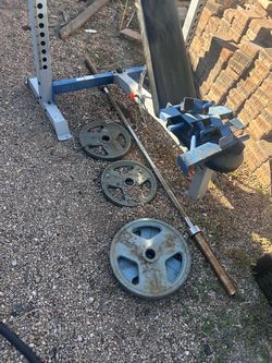Bench and weights