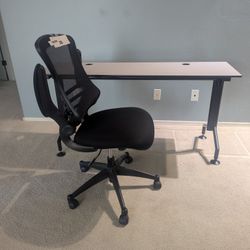 Desk And Office Chair 