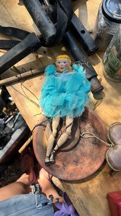 Vintage Ballerina Marionette Doll