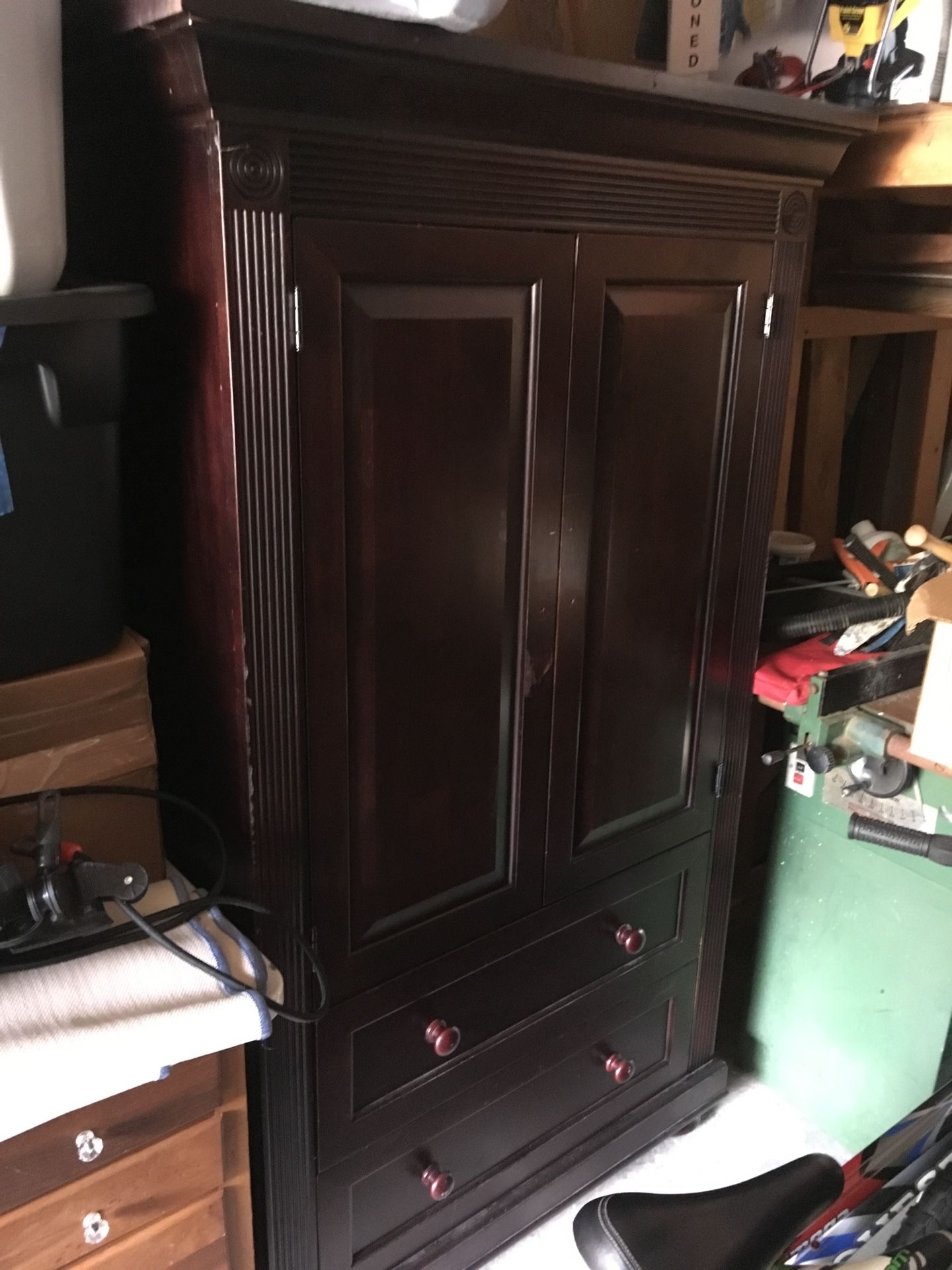Cherry Wood Armoire