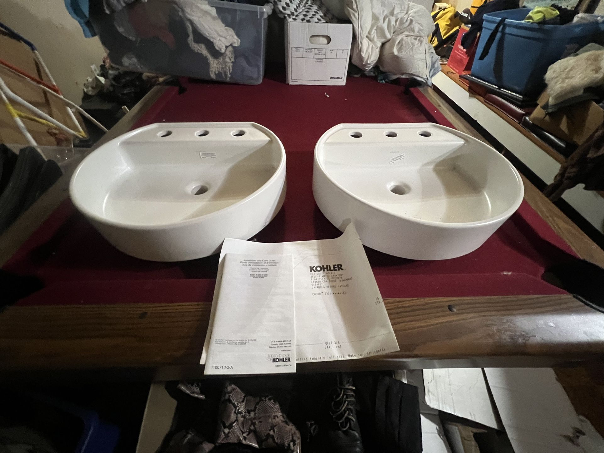 Kohler Bathroom Vessel Sinks W 8” Widespread