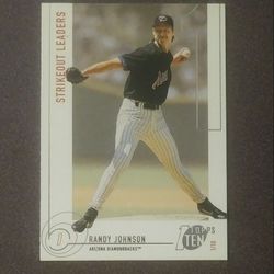 2002 Topps Randy Johnson Arizona Diamondbacks #151 HOF Hall Of Fame Baseball Card Vintage Collectible Sports MLB