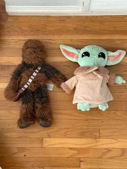 Star wars Plushy grogu & Chewbacca