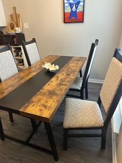 Dining room table and chairs