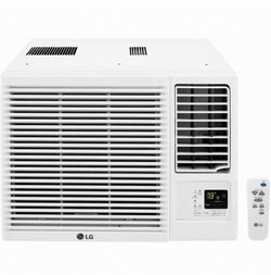 LG Window Air Conditioner: 700 sq ft - 1,000 sq ft, 18,000 BtuH, 208/230V AC, 6-20P, Electric Heat Item 806M21 Mfr. Model LW1823HR