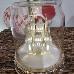 Bbw Disney Light Up Castle Cloche Candle Holder