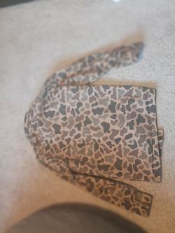 Camo Print Long Sleeve Jacket