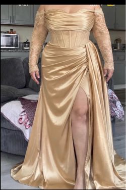 Gold dress elegant