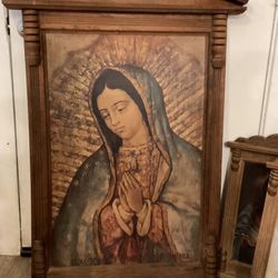 Virgin de Guadalupe Nicho Style Wall Hanging