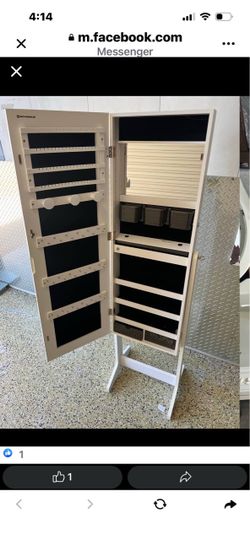 SONGMICS Standing Jewelry Armoire Cabinet