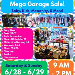 Tons Of Clothing @ 🎉Huge JBF-Style Garage Sale🛍️