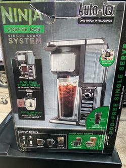 NEW Ninja coffee bar single serve system Auto-IQ One Touch Intelligence new in the box