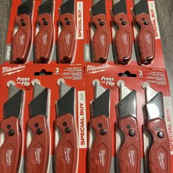 Milwaukee 3 pk Fastback Utility Knife