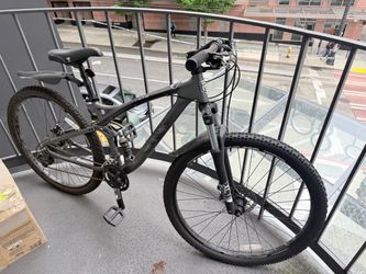 Full Suspension Mountain Bike Matte Black