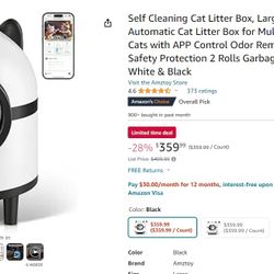 large Automatic Cat Litter Box