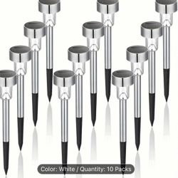 10 Pack Solar Lights Outdoor Waterproof