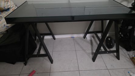 Glass desk