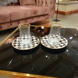 tea, coffee cup with saucer set of 2