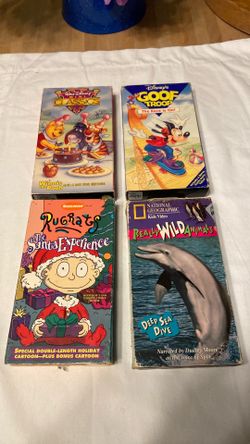 Lot 4 kids vhs tapes rig rats, good troop