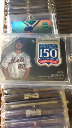 2019 Pete Alonso commemorative patch rookie card