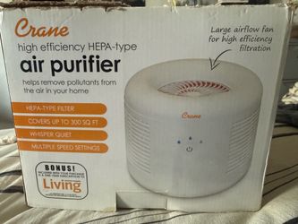 Crane High Efficiency HEPA- type Air Purifier